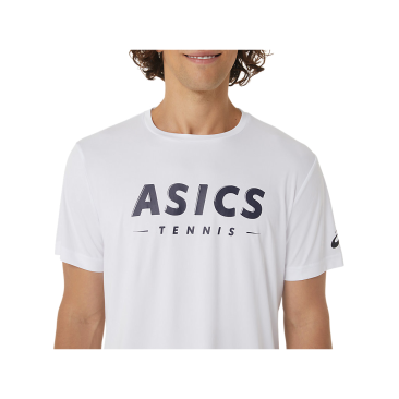 Teniso Marškinėliai Asics Court Graphic Tee Men - White
