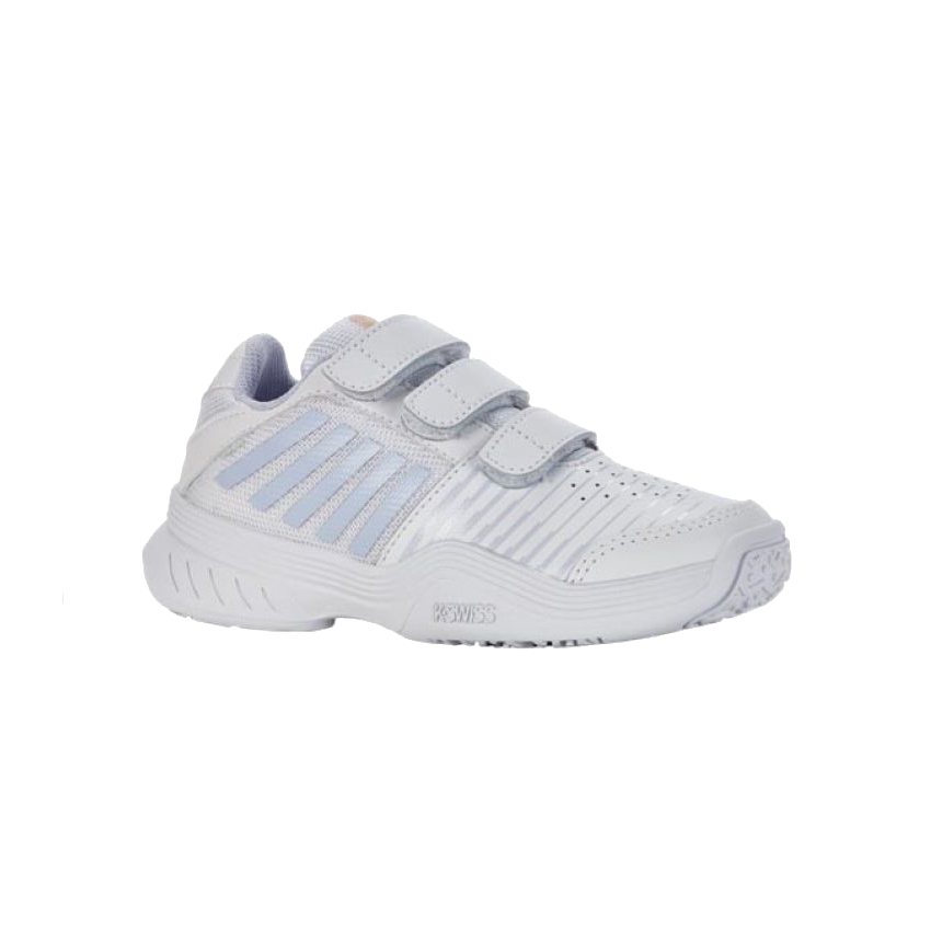 Vaikiški teniso bateliai K-Swiss Court Express Strap White/Heather