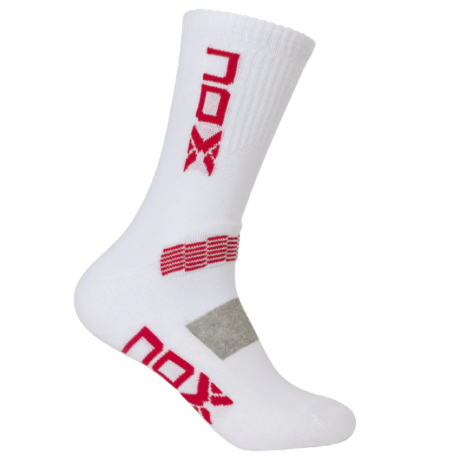 Kojinės NOX CREW Performance socks white/red, 39-45