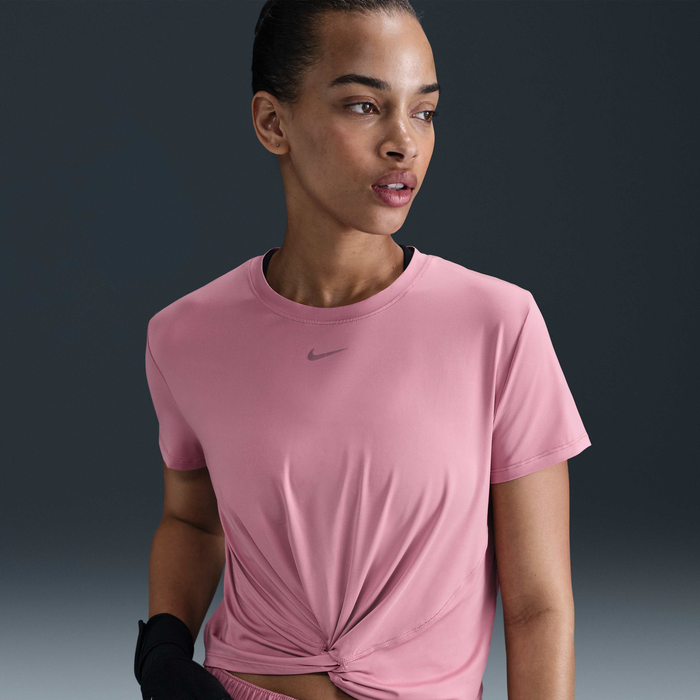 Moteriški marškinėliai Nike One Classic Twist top, Pink