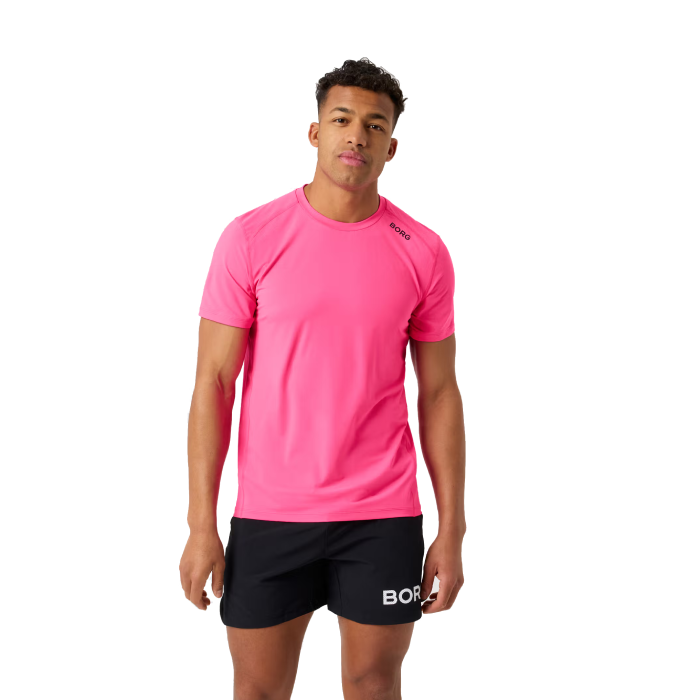 Vyriški marškinėliai Bjorn Borg Atletic T-shirt, Pink Glow