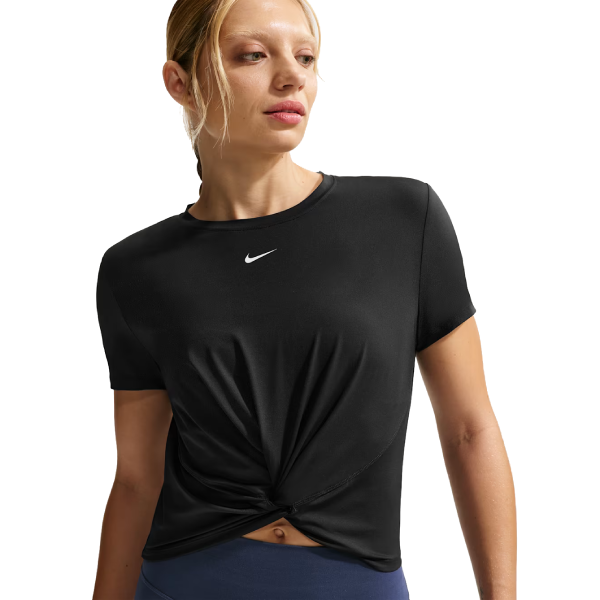 Moteriški marškinėliai Nike One Classic Twist top, Black