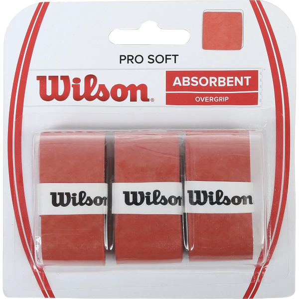 Padelio raketės apvija Wilson Advantage Absorbent, red, x3